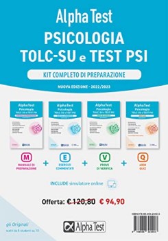 alpha test psicologia tolc-su test psi kit completo 4TOMI