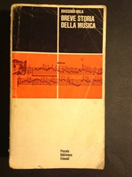 breve storia della musica