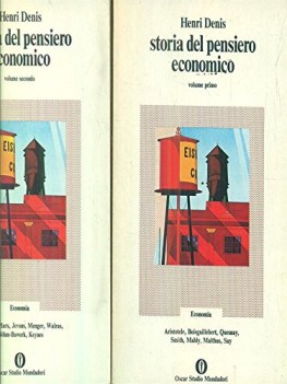 storia del pensiero economico volumi 1 e 2