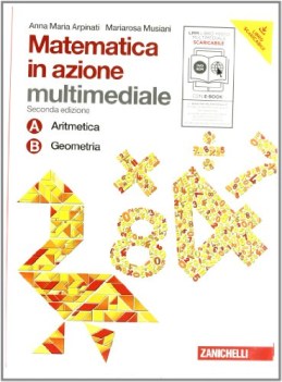 matematica in azione A+B +dvd matematica sc.media