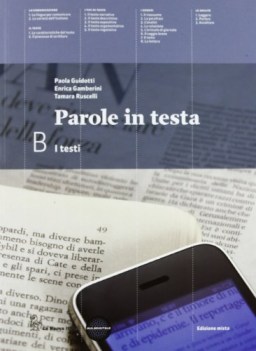 parole in testa B, testi +prove italiano, gramm. sup.