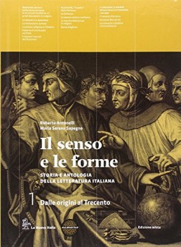 senso e le forme 1 (2t) italiano, antologia bn