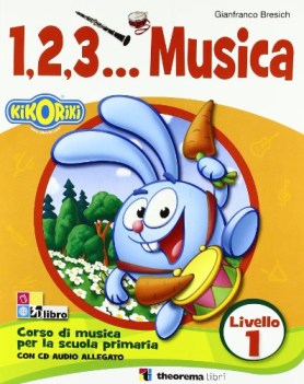 1 2 3 musica x 1-3 elem. +cd parascol.elementare