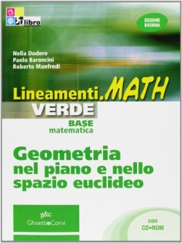 lineamenti.math verde geometria +cd matematica x superiori