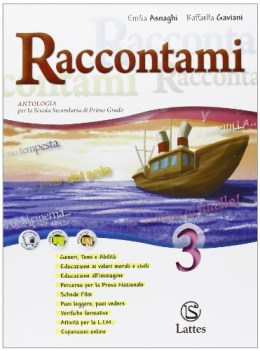 raccontami 3 +web italiano, antologia media