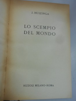 scempio del mondo