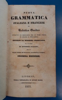 nuova grammatica italiana e francese corretta ed arricchita ..Goudar 2ediz.1833