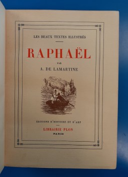 Raphael. les beaux textes illustres. editions d\'histoire et d\'art. 1933