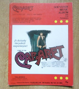 cabaret souvenir music album with film photographs