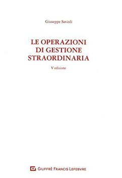 operazioni di gestione straordinaria