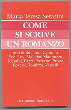 come si scrive un romanzo