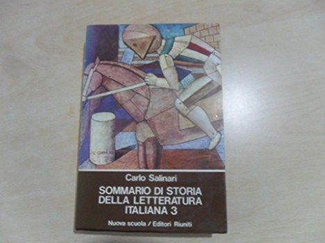 sommario di storia della letteratura italiana 3