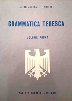 grammatica tedesca volume primo