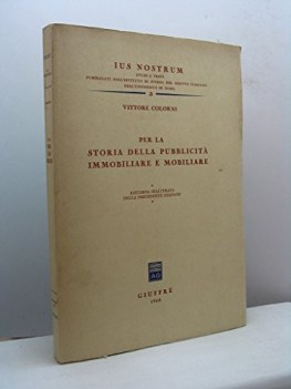 per la storia della pubblicita immobiliare e mobiliare