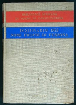 dizionario dei nomi propri di persona biblioteca italiana