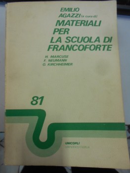 materiali per la scuola di francoforte