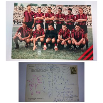 cartolina  SQUADRA MILAN GIESSE anno 1964-1965