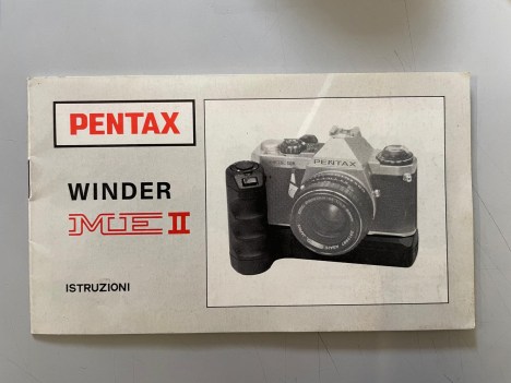 pentax winder me II libretto istruzioni