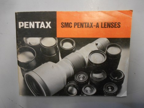 pentax smc pentax-a lenses libretto istruzioni