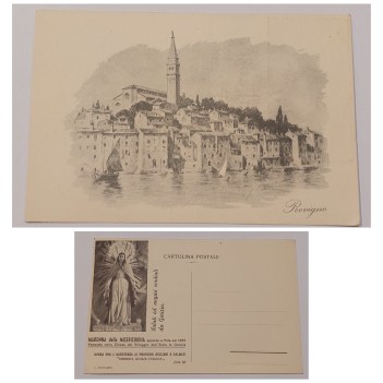 rovigno cartolina postale madonna della misericordia venezia giulia italica