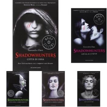 Lotto shadowhunters the mortal instruments voll.1-6 copertina flessibile