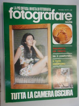 fotografare novita\' novembre 1973  numero 11 anno 2