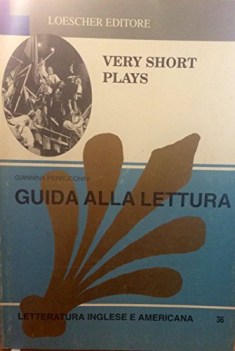 very short plays con audiocassetta letteratura inglese e americana