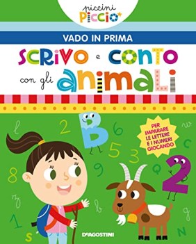 scrivo e conto con gli animali piccini piccio