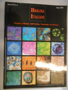 biologi italiani anno xxvi NUMERO 3 - MARZO 1996