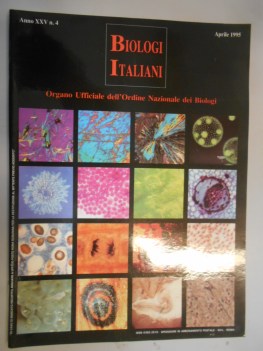 biologi italiani anno xxv NUMERO 4 - APRILE 1995