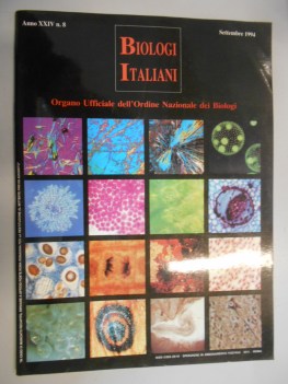 biologi italiani anno xxiv NUMERO 8 - settembre 1994