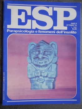 esp numero 20 - ottobre 1976 parapsicologia e fenomeni dell\'insolito