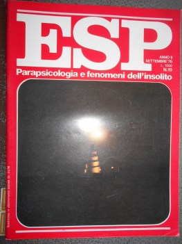 esp numero 19 - settembre 1976 parapsicologia e fenomeni dell\'insolito