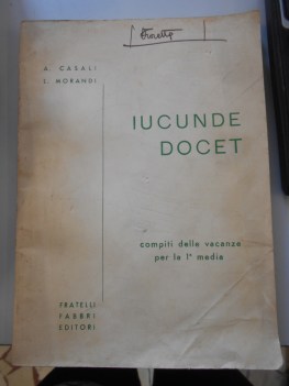 iucunde docet compiti delle vacanze per la prima media