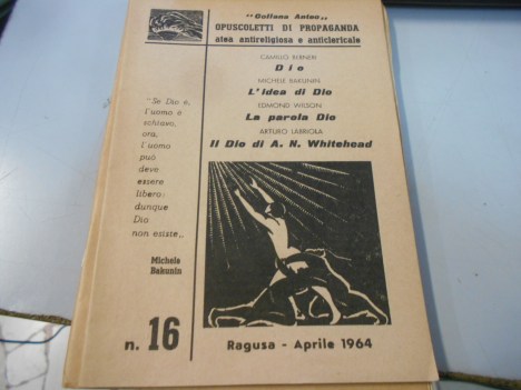 dio, l\'idea di dio, la parola di dio, il dio di a.n whitehead opuscoletti di pro