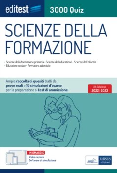 test scienze della formazione primaria 2022 raccolta di 3000 quiz c