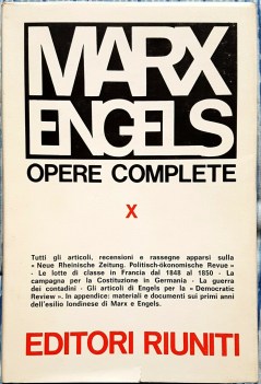 marx engels opere complete X 1849-1851