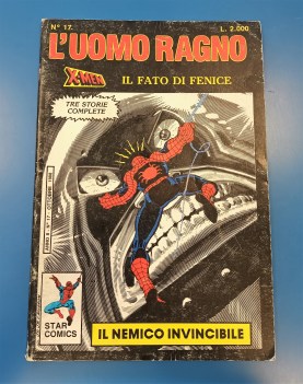 uomo ragno n17 nemico invincibile. x-men fato di fenice. 3 storie complete 1988