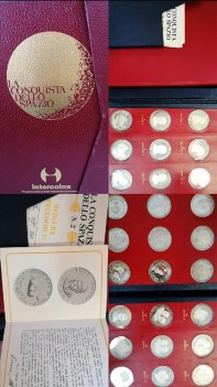 conquista dello spazio 33 medaglie commemorative intercoins