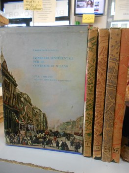 itinerari sentimentali per le contrade di milano 4 volumi + cofanetto