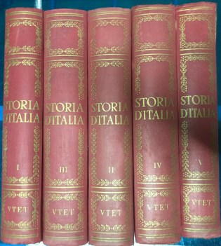 storia d\'italia 5 volumi