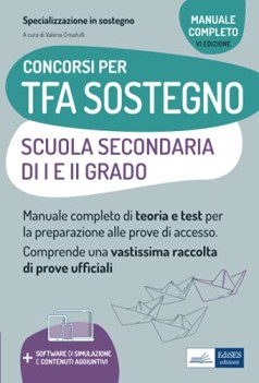 concorsi per tfa sostegno scuola secondaria di i e ii grado manuale c