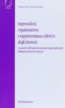 imprenditori organizzazione e rappresentanza collettiva degli interessi