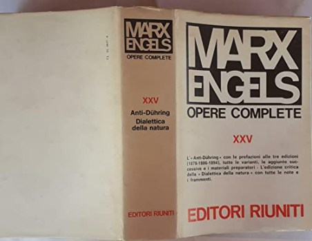 marx engels opere complete XXV dialettica della natura