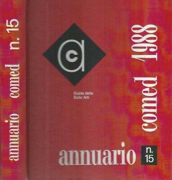 annuario comed 1988 annunario 15 guida delle belle arti NO profilo