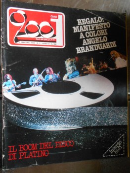 ciao 2001 numero 5 - 5 febbraio 1978 rivista musicale