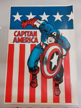 capitan america poster manifesto 50X34 allegato al n 27 CAPITAN AMERICA