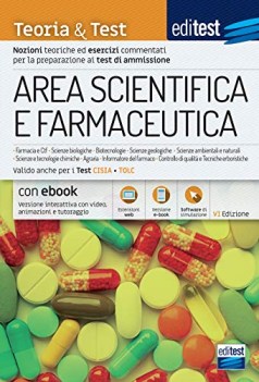 test ammissione area scientifica e farmaceutica 2021 manuale