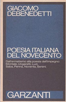 poesia italiana del novecento quadeRni inediti