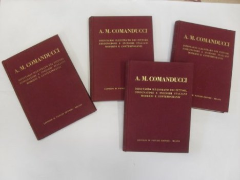 comanducci dizionario illustrato dei pittori 4 volumi